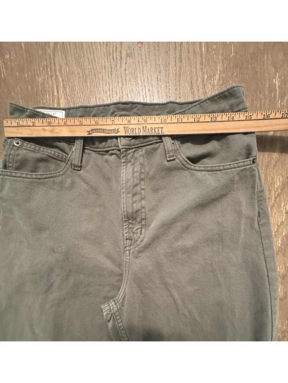Gap Women Olive Barrel High Rise 29/8 Tall Mesculen Green Jeans 739238 - Picture 7 of 12